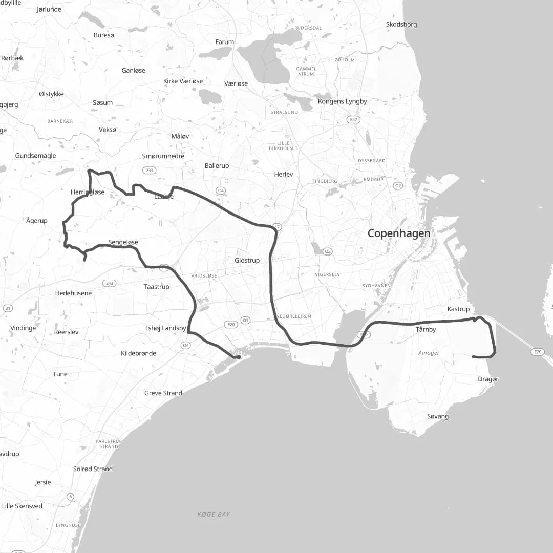 Long route map